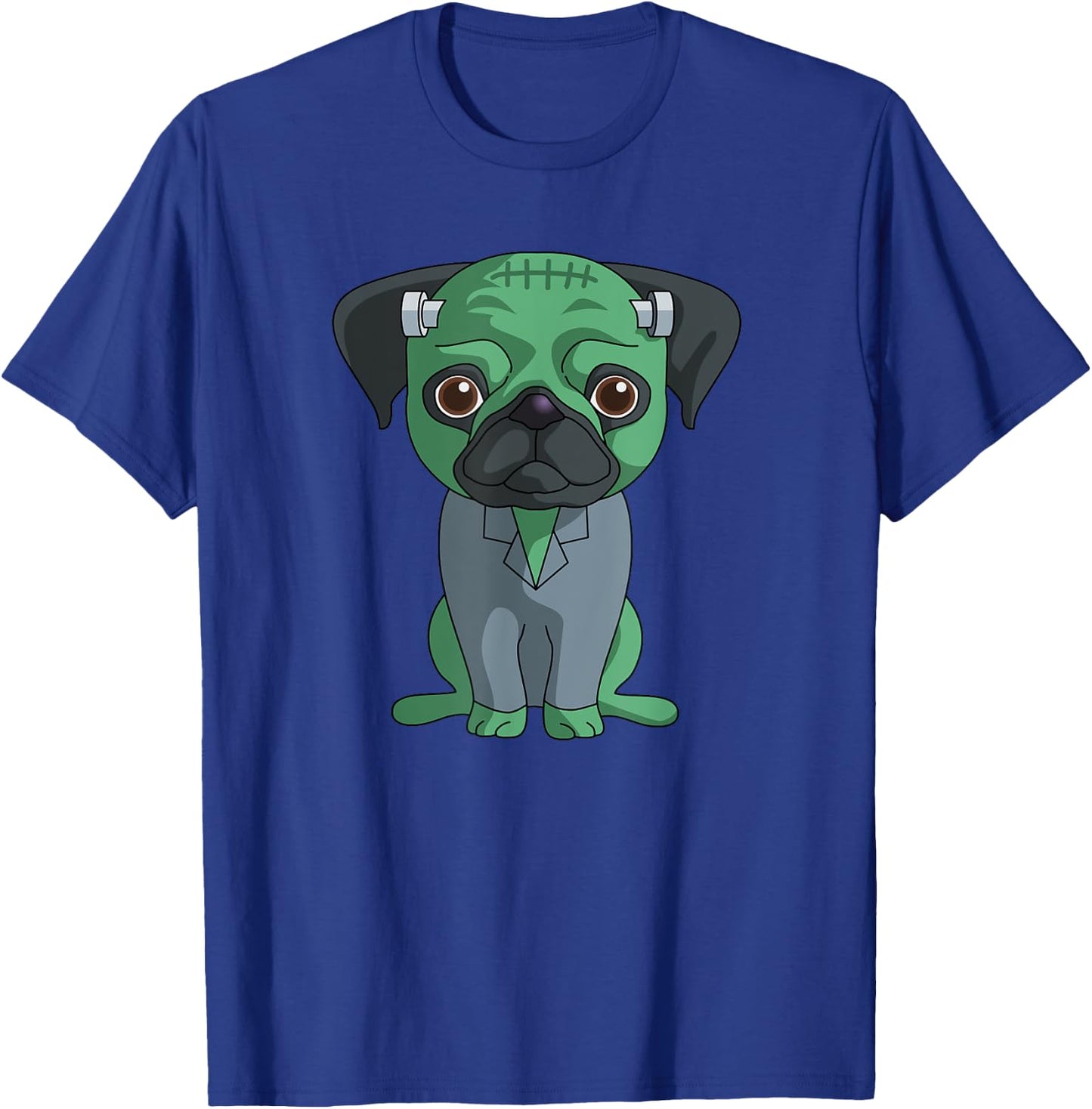 Pug Frankenstein Funny Halloween Gift Shirt T-Shirt - T-Shirt | Royal