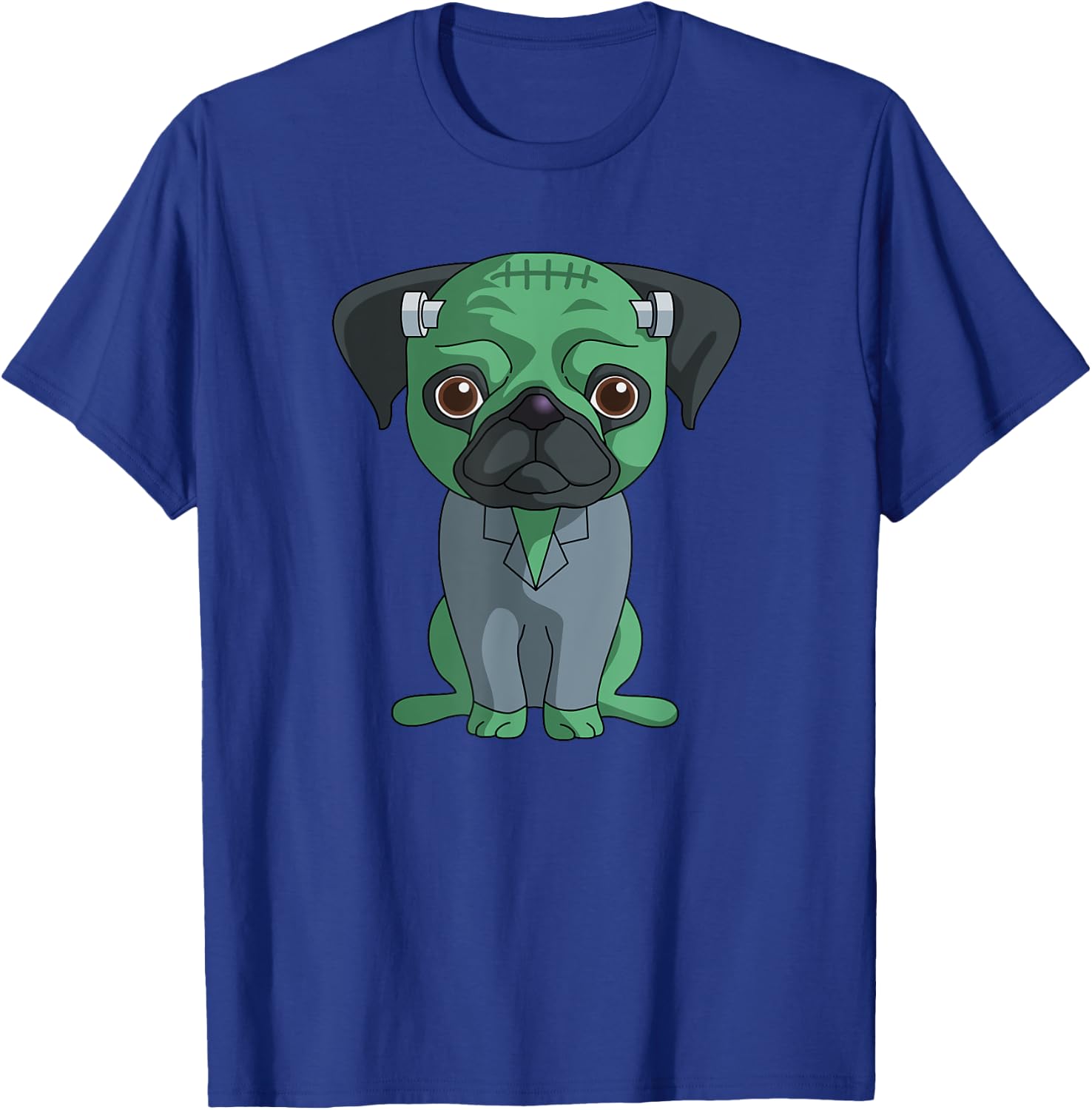 Pug Frankenstein Funny Halloween Gift Shirt T-Shirt - T-Shirt | Royal
