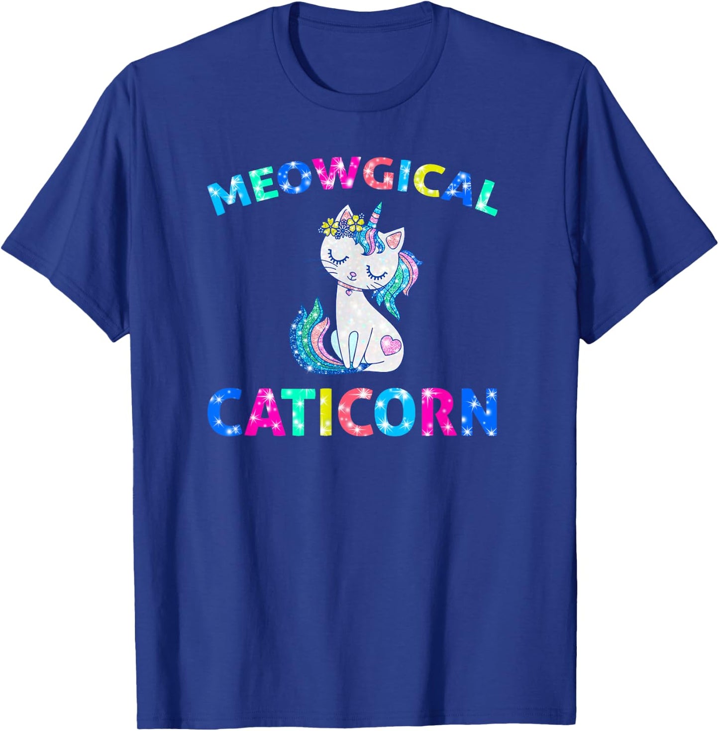 Meowgical Caticorn Shirt Unicorn Cat Kittycorn T-Shirt - T-Shirt | Royal