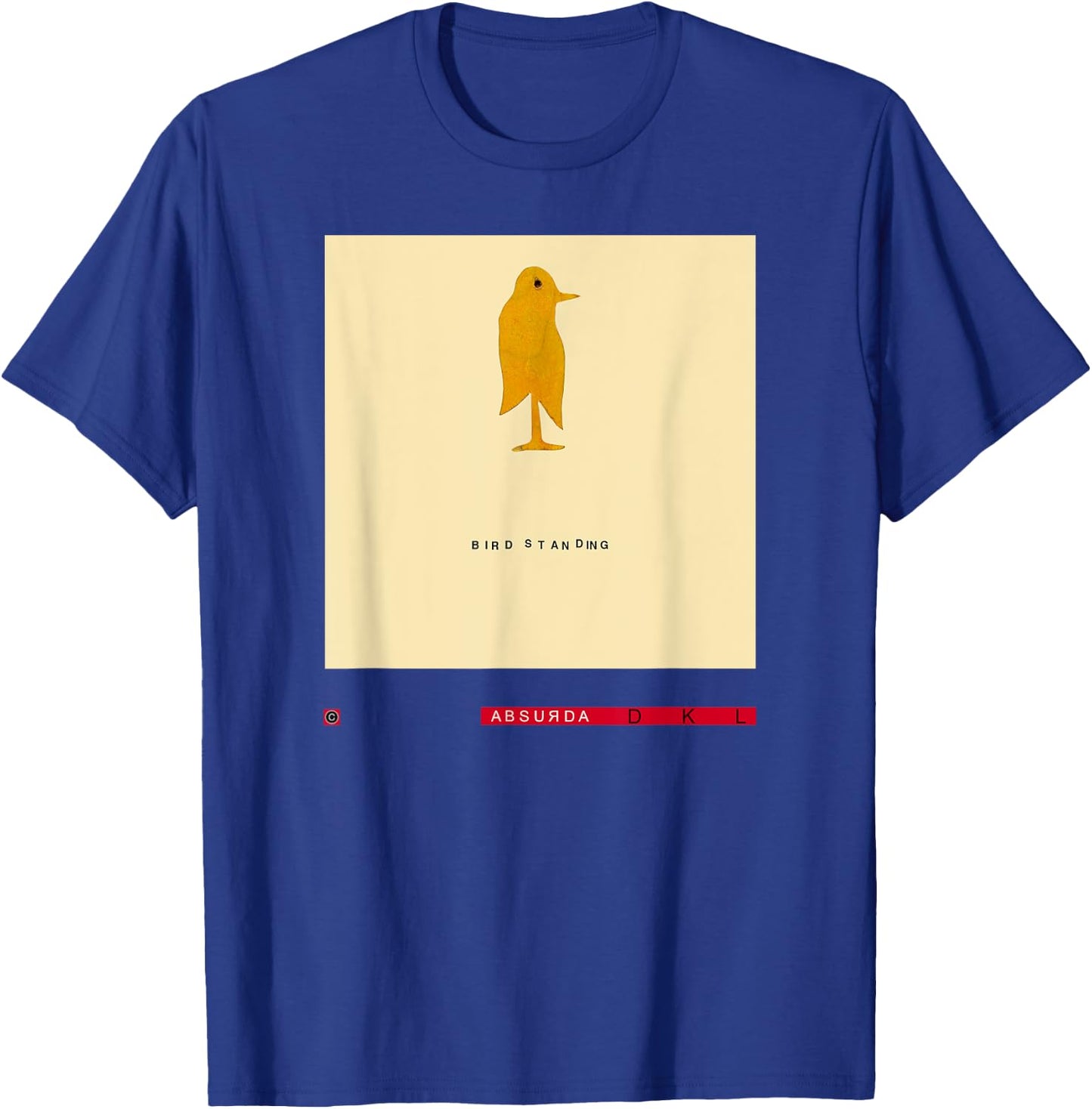 Studio: David Lynch Bird Standing T-Shirt - T-Shirt | Royal