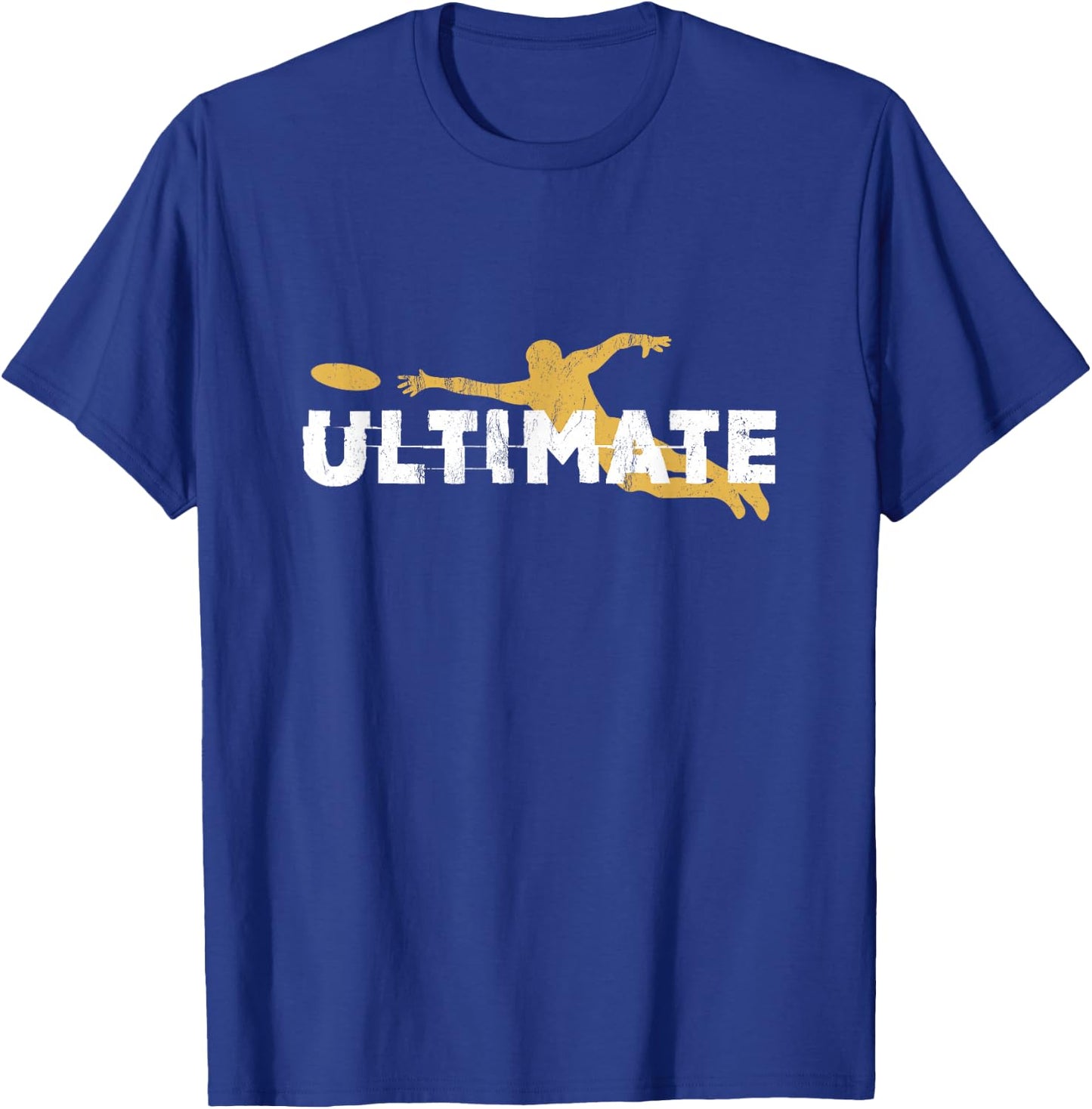 Ultimate Frisbee Silhouettes Distressed T-Shirt - T-Shirt | Royal