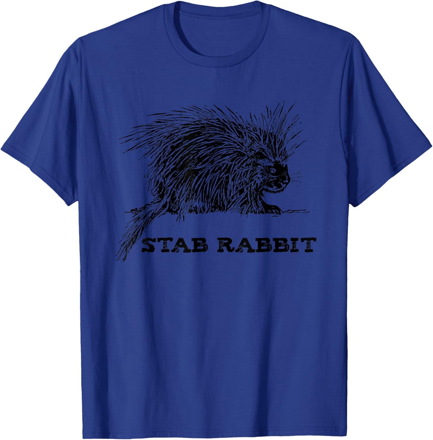 Funny Stab Rabbit Porcupine T-Shirt - T-Shirt | Royal