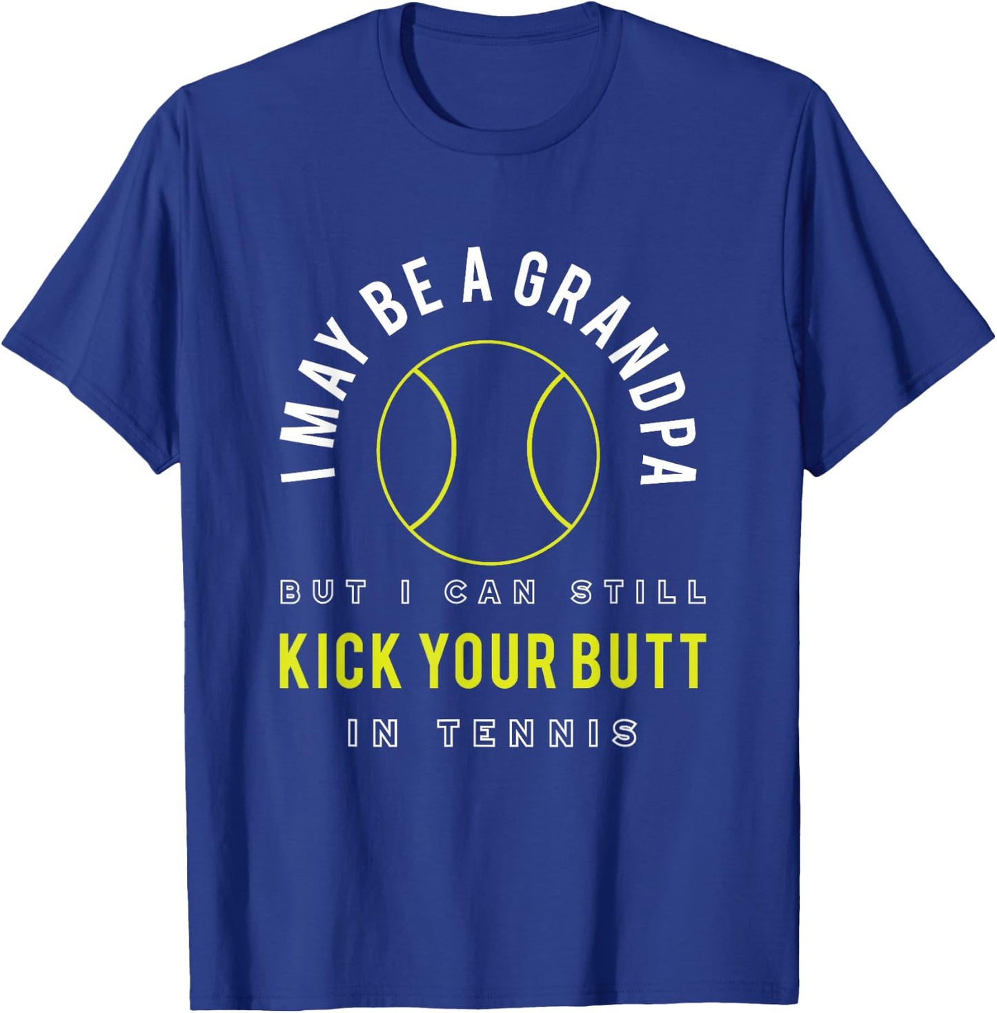 Funny Tennis Grandpa Tennis Player T-Shirt - T-Shirt | Royal