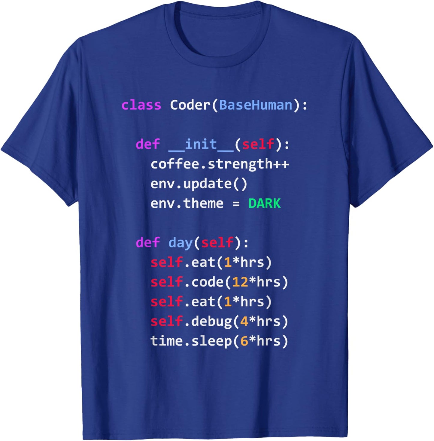 Python Eat Code Sleep Repeat T-Shirt - T-Shirt | Royal