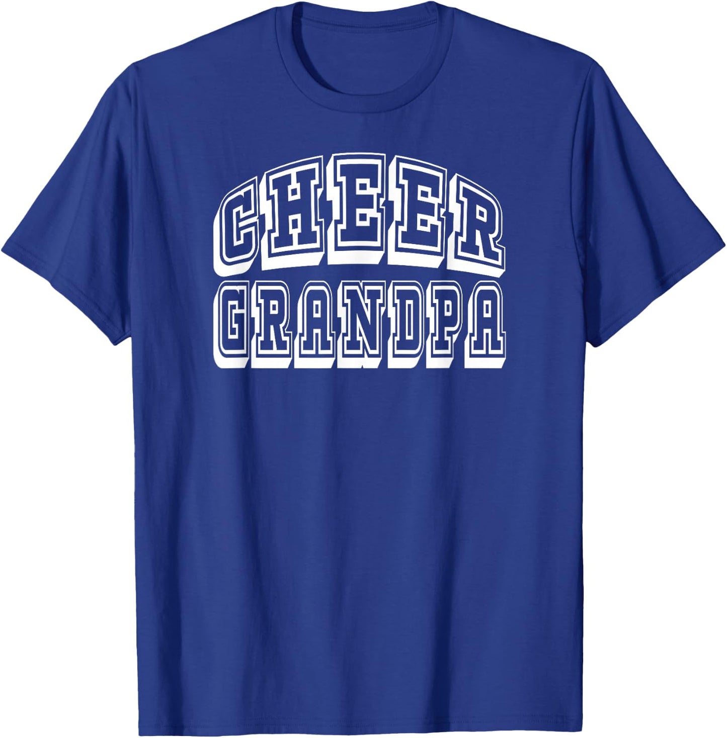 Cheer Grandpa Proud Cheerleader Grandfather T-Shirt - T-Shirt | Royal