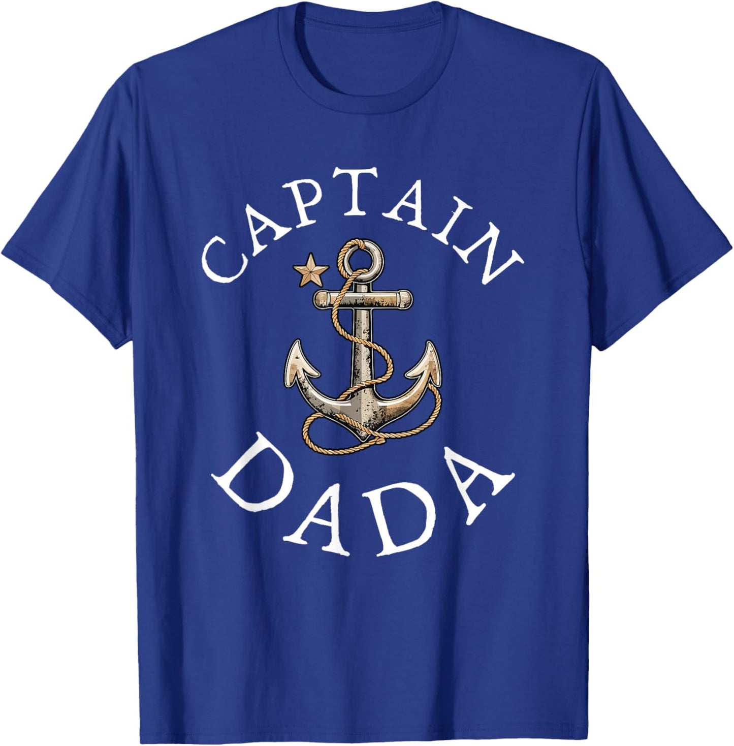 Captain Dada Boat Sailing Boating Vintage Anchor Funny T-Shirt - T-Shirt | Royal