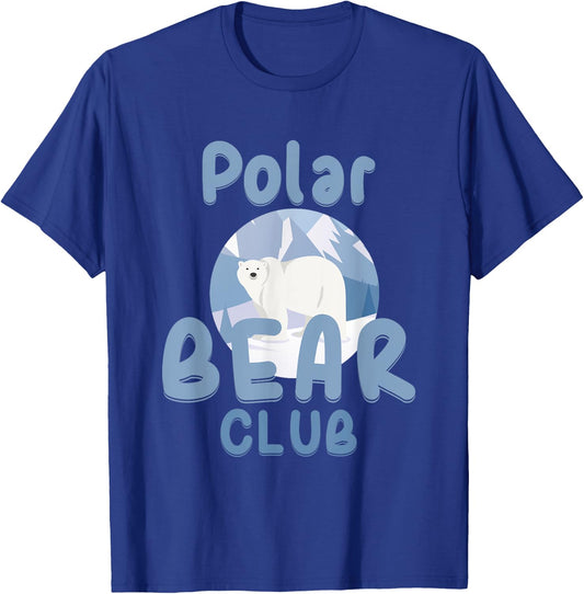 Polar Bear Club Snow Ice Animal Bear Funny Gift T-Shirt - T-Shirt | Royal