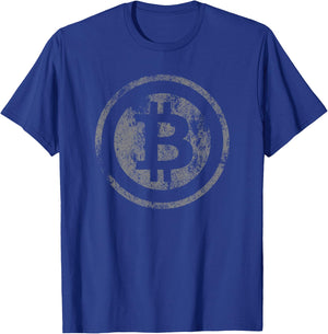 Vintage Bitcoin Logo T-Shirt - T-Shirt | Royal