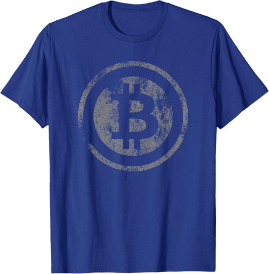 Vintage Bitcoin Logo T-Shirt - T-Shirt | Royal