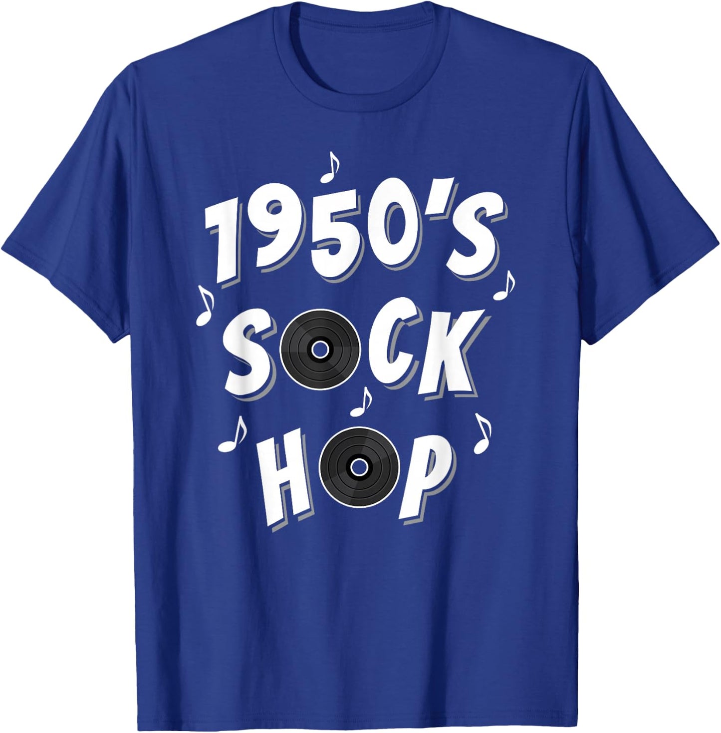 1950s Design Sock Hop T-Shirt - T-Shirt | Royal