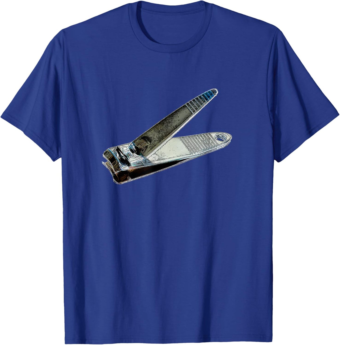 Artistic Pop Color Fingernail Clipper T-Shirt - T-Shirt | Royal