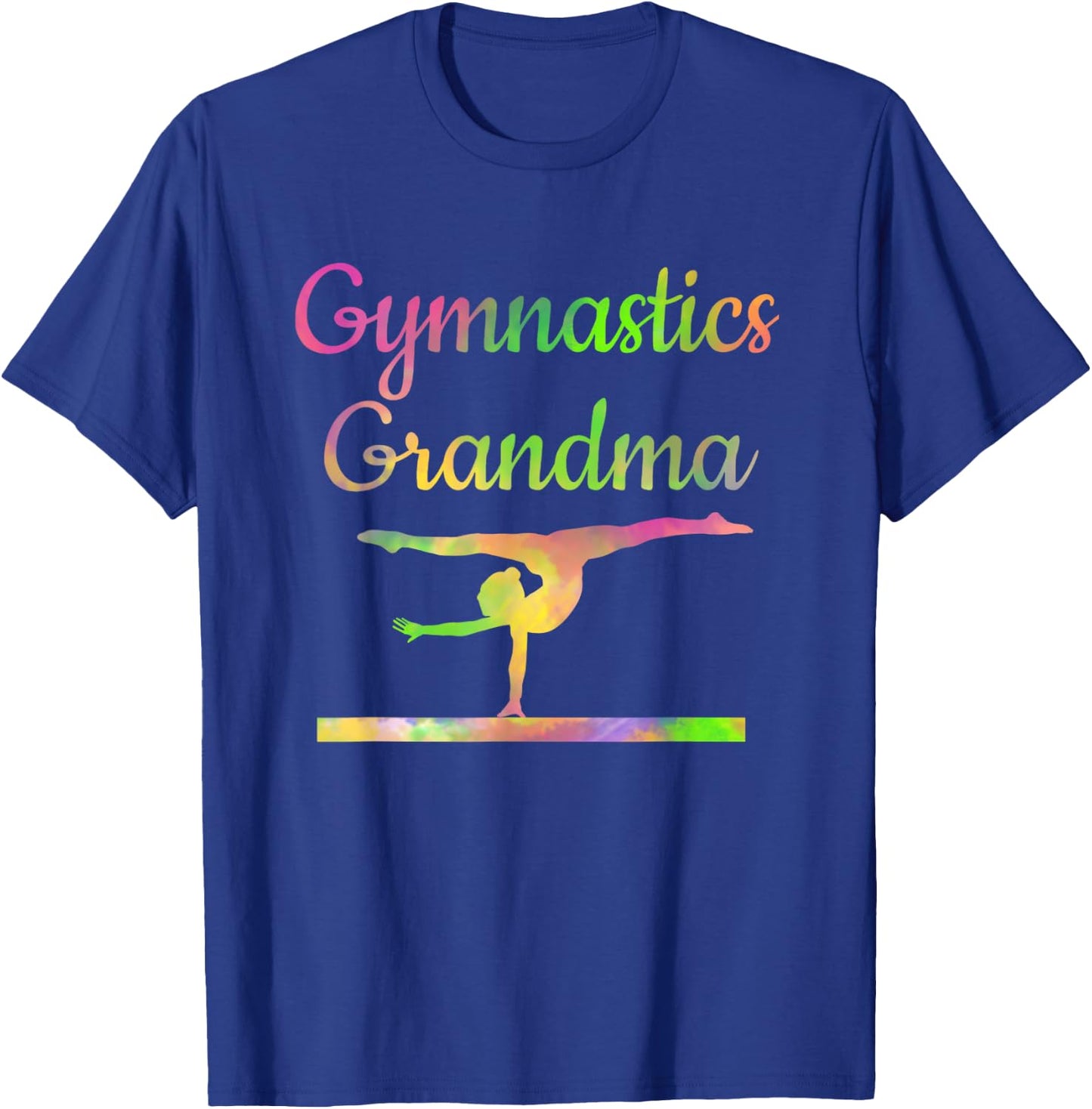Gymnastics Grandma T Shirt Gymnast Grandmother Gigi Mimi T-Shirt - T-Shirt | Royal