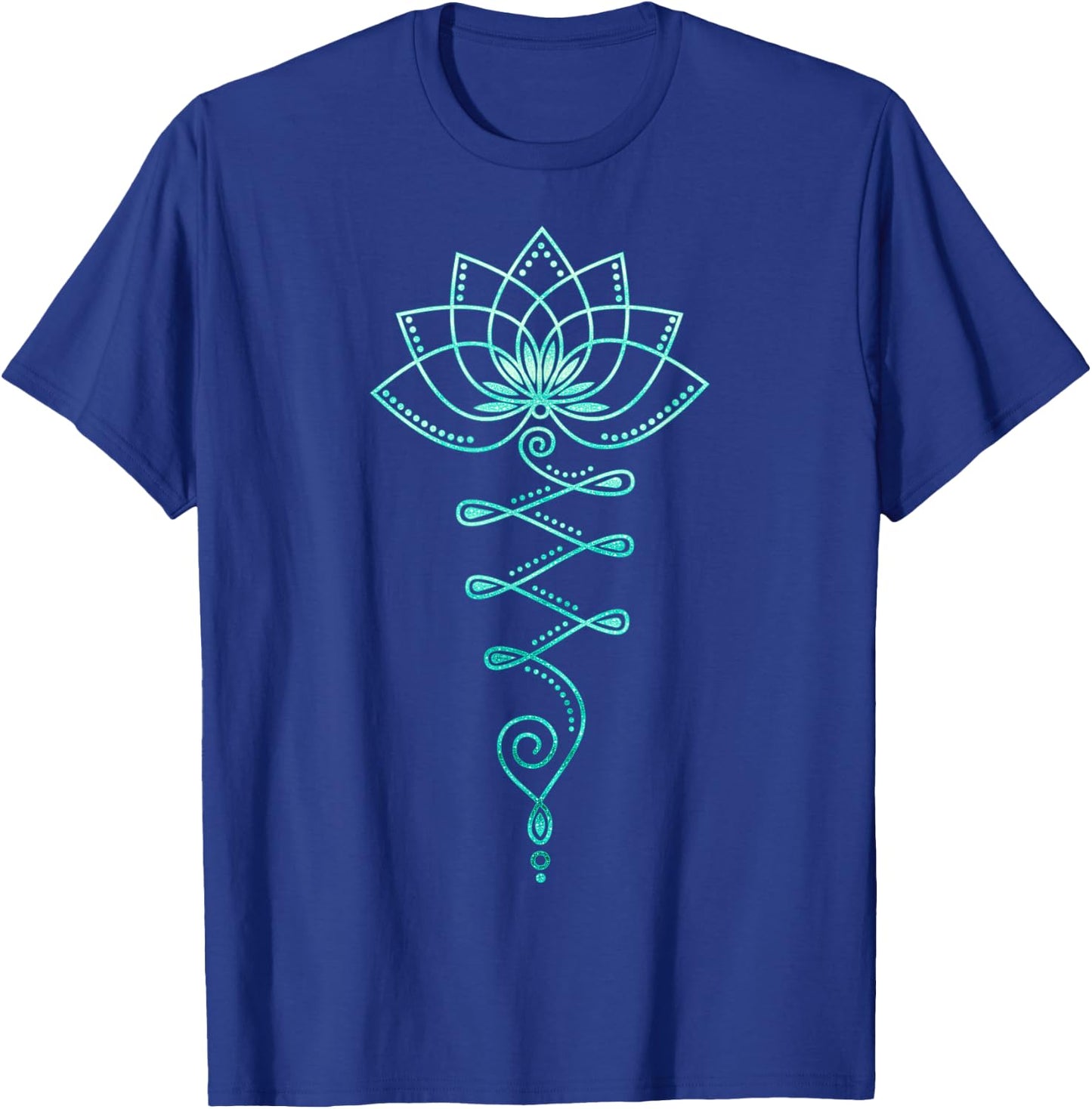 Lotus Flower, Unalome, Yoga, Meditation, Zen, Buddhism T-Shirt - T-Shirt | Royal