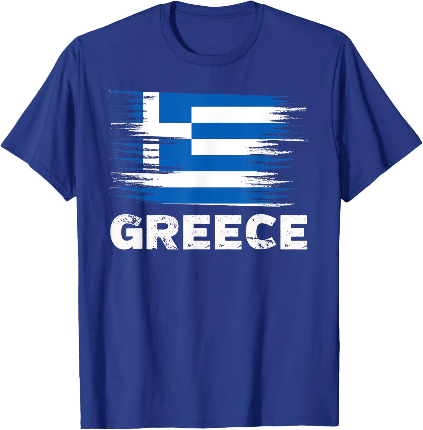 Greece - Greek Flag Shirt | Sports Soccer Football Gift T-Shirt - T-Shirt | Royal