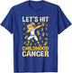Dabbing Softball Girl Let's Hit Childhood Cancer Awareness T-Shirt - T-Shirt | Royal