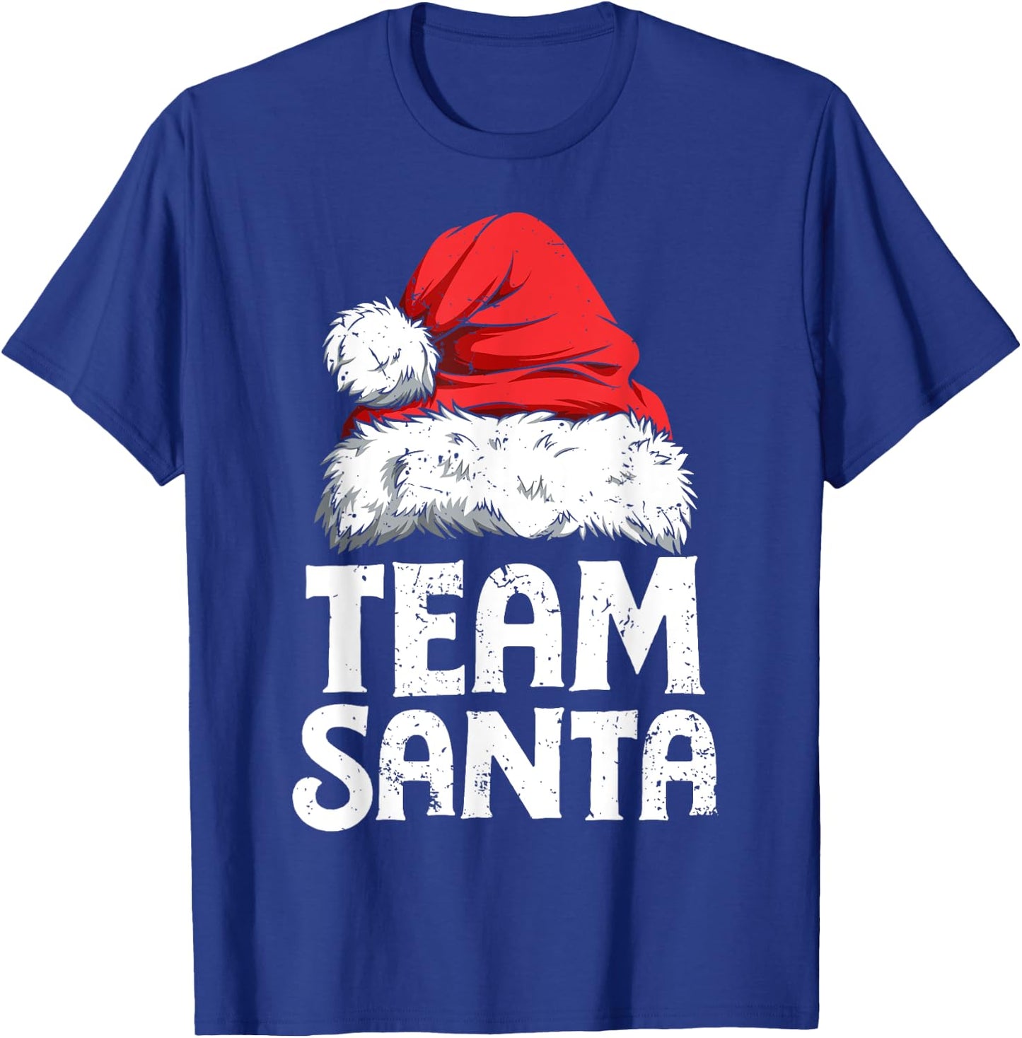 Team Santa Christmas Squad Family Matching Pajamas Boys Men Short Sleeve T-Shirt - T-Shirt | Royal