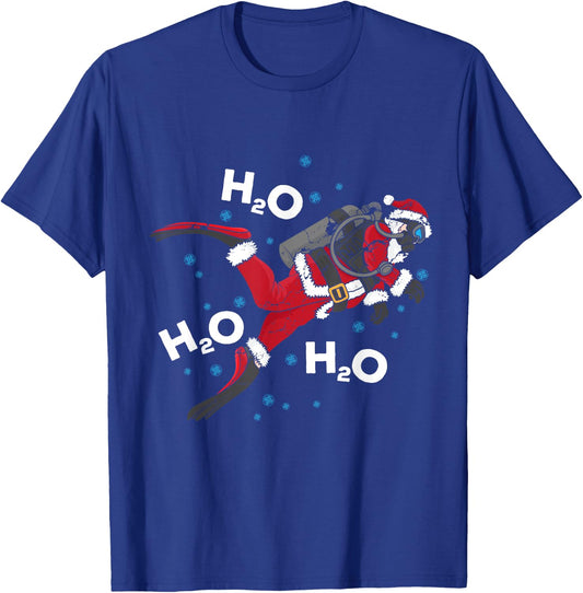 Funny Diving H2O Pun Scuba Gift T-Shirt - T-Shirt | Royal