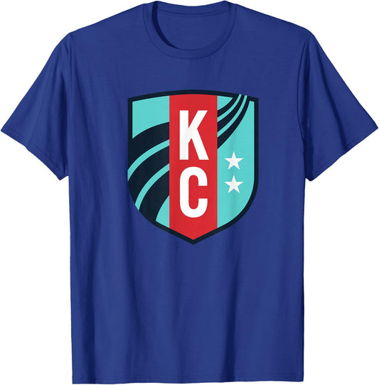 Officially Licensed Kansas City Current Soccer NWSL Apparel T-Shirt - T-Shirt | Royal