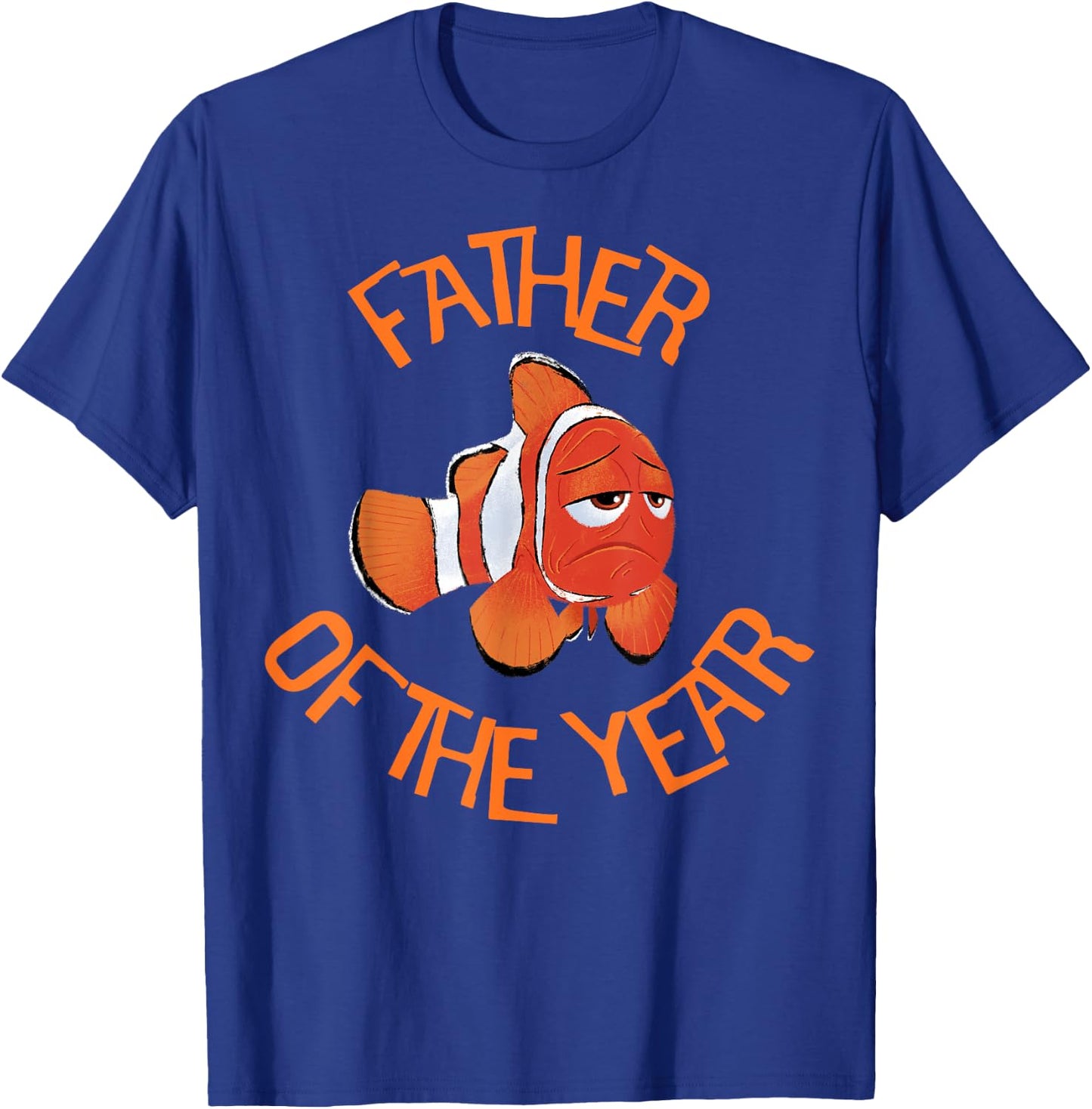 Disney Pixar Finding Dory Marlin Father Of The Year Logo T-Shirt - T-Shirt | Royal