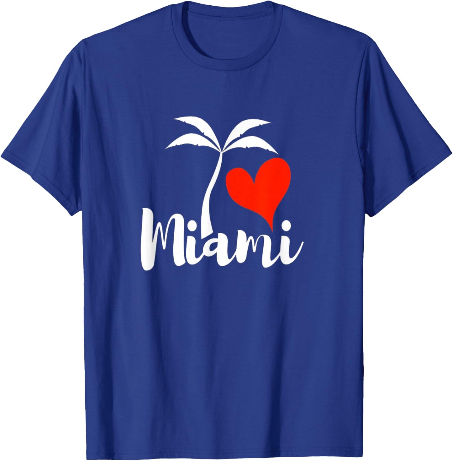 I Love Heart Miami City Florida Palm Beach Souvenir Pride T-Shirt - T-Shirt | Royal