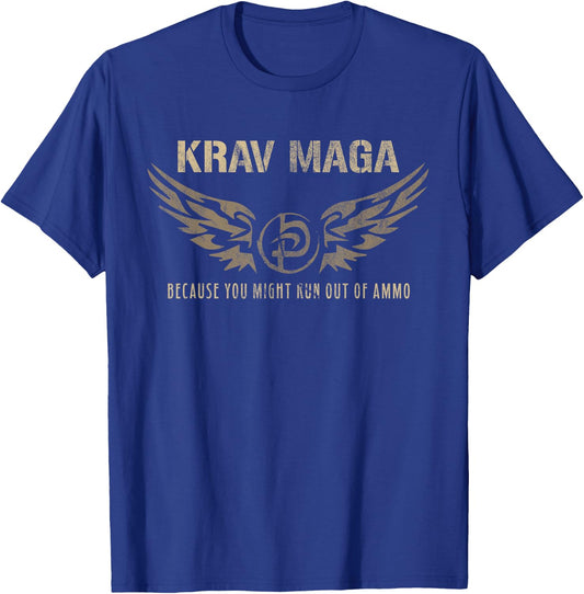 Krav MAGA Israeli Military Close Combat System T-Shirt - T-Shirt | Royal