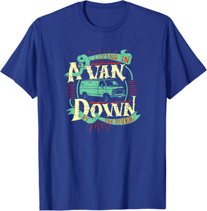 Living In A Van Down By The River Shirt - Van Life T-Shirt - T-Shirt | Royal