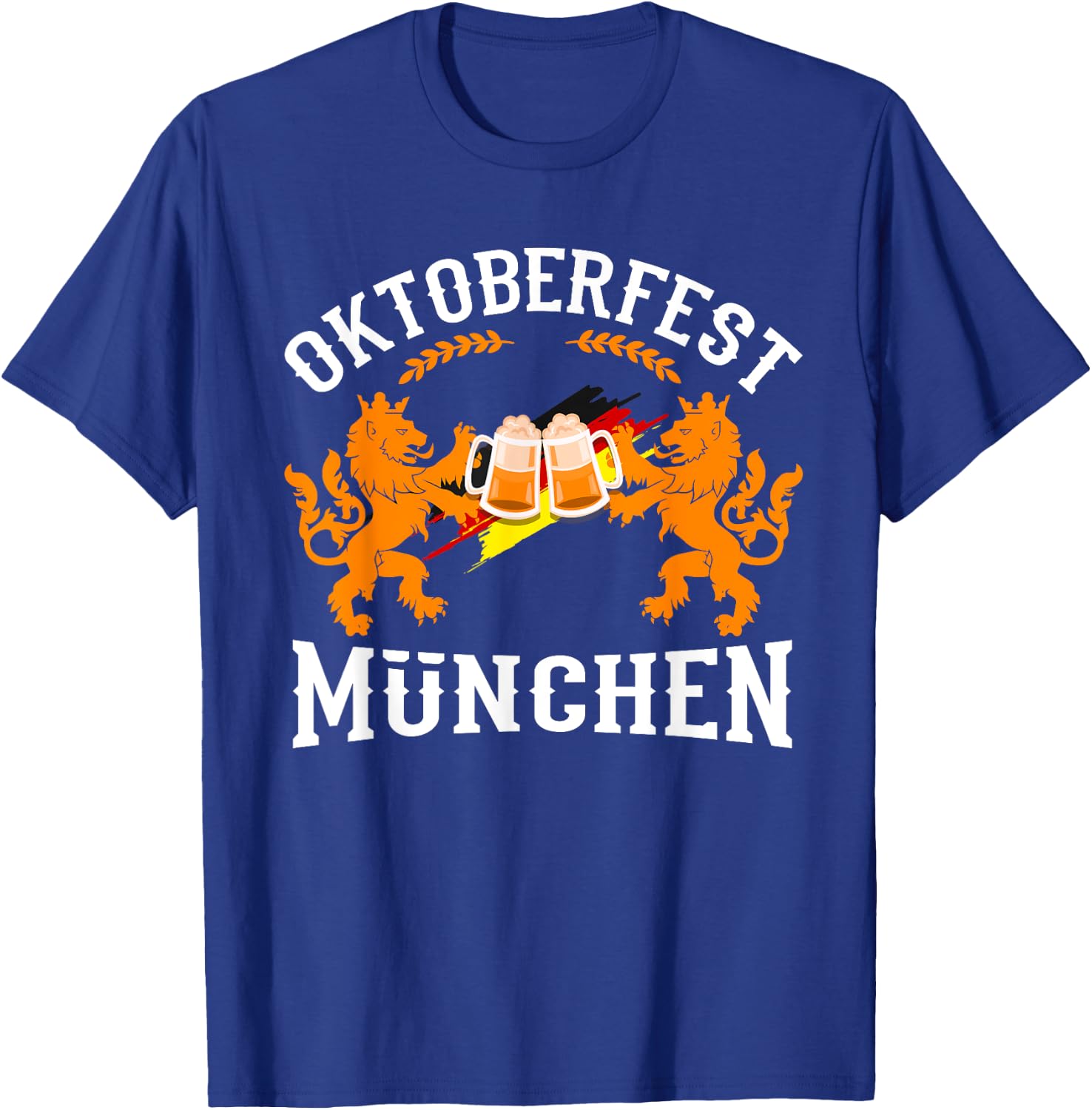 Oktoberfest München Germany German Flag Beer Drinking Gift T-Shirt - T-Shirt | Royal