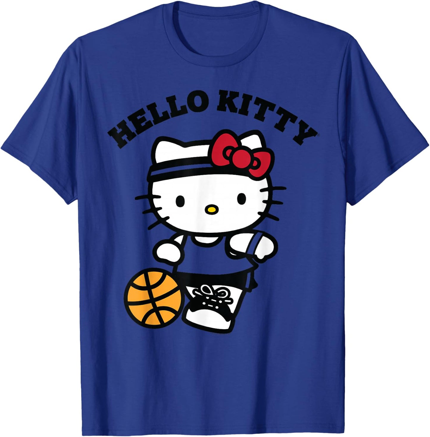 Hello Kitty Kids Basketball , Blue, Small T-Shirt - T-Shirt | Royal