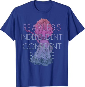 Disney Brave Merida Fearless Independant Confident T-Shirt - T-Shirt | Royal