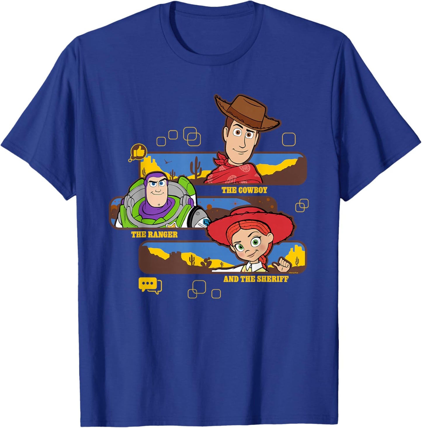 Disney and Pixar's Toy Story 5 Jessie Buzz & Woody Western T-Shirt - T-Shirt | Royal