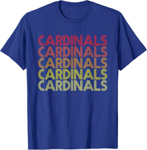 Retro Vintage Cardinals T-Shirt - T-Shirt | Royal