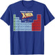 Marvel Periodic Table of X-Men Elements Colorful T-Shirt - T-Shirt | Royal