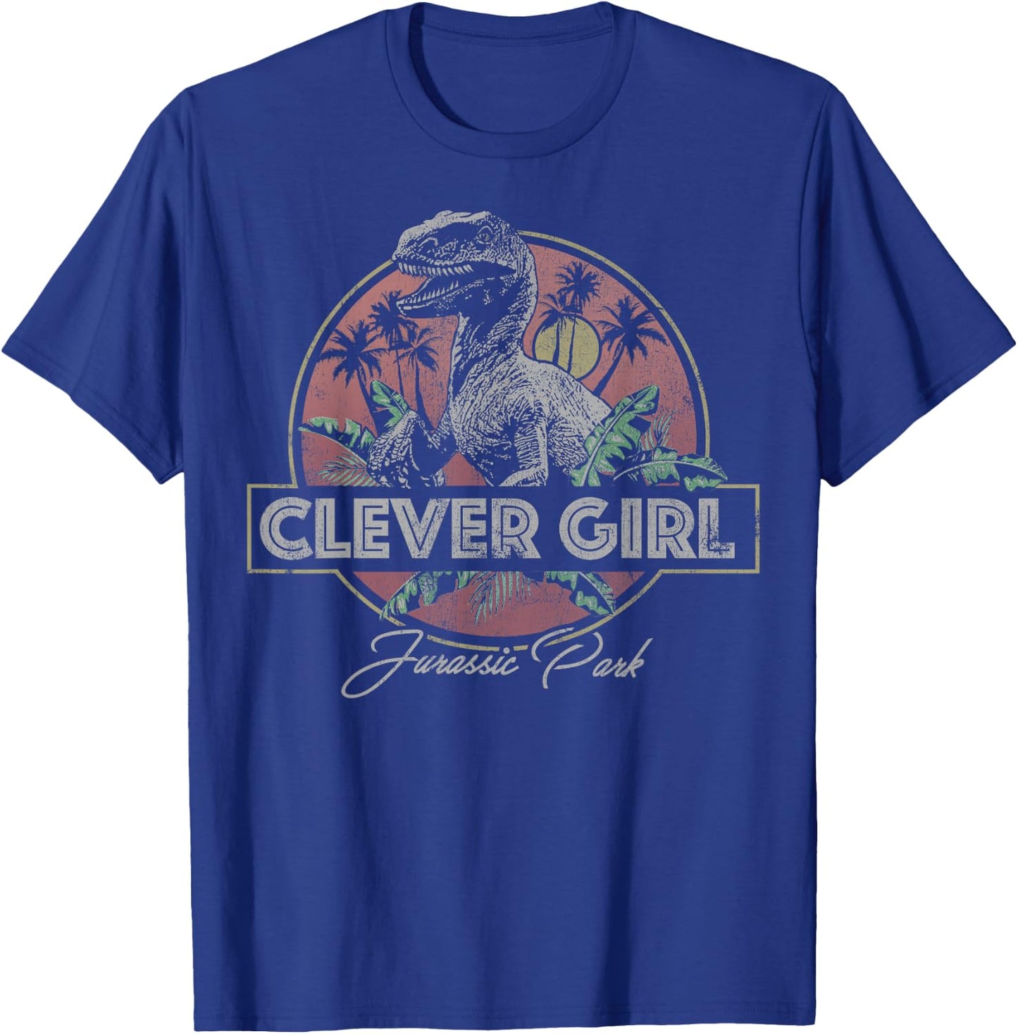 Jurassic Park Raptor Clever Girl Vintage Small T-Shirt - T-Shirt | Royal