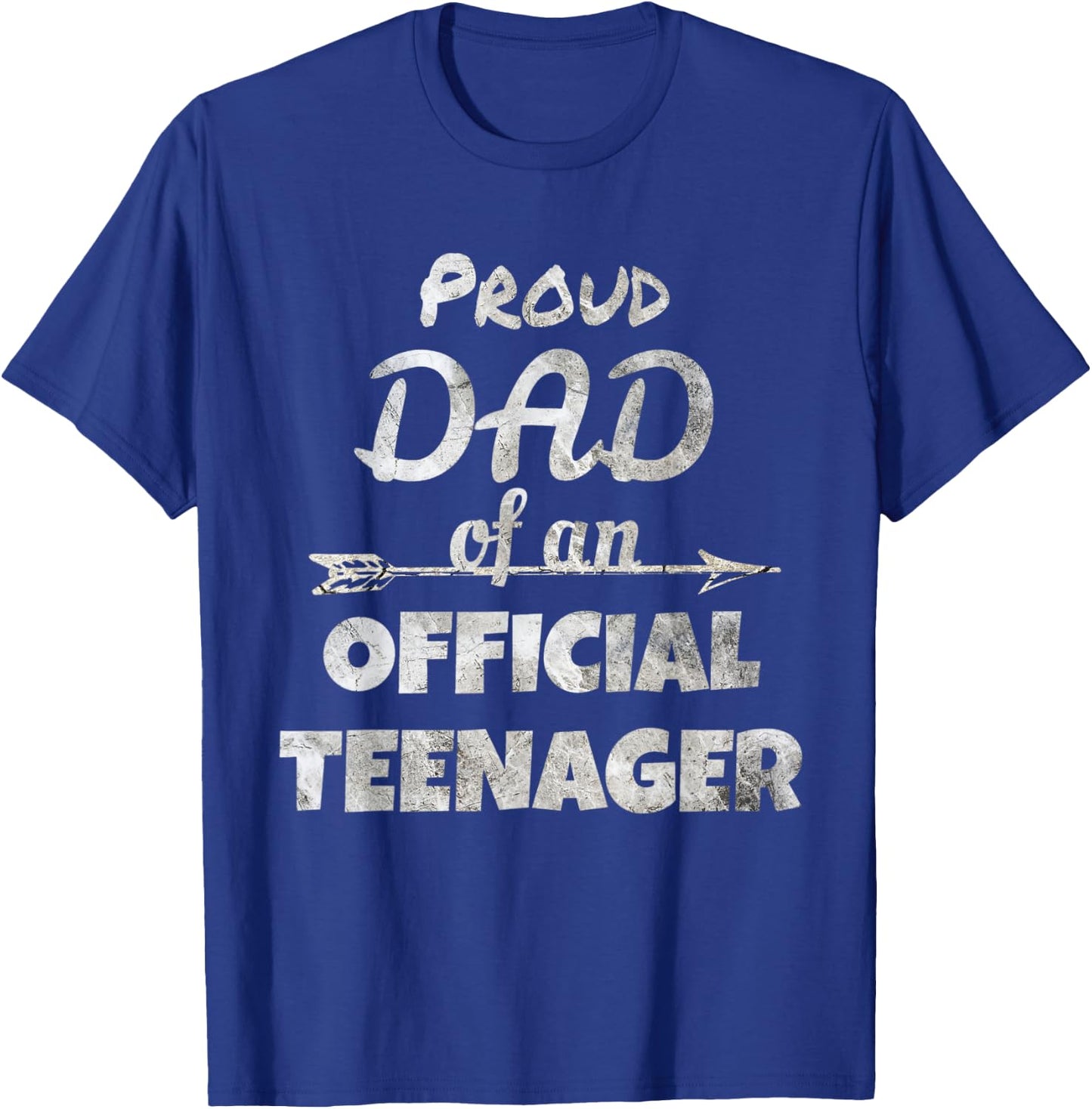 Proud Dad of an Official Teenager, 13th Birthday Party T-Shirt - T-Shirt | Royal