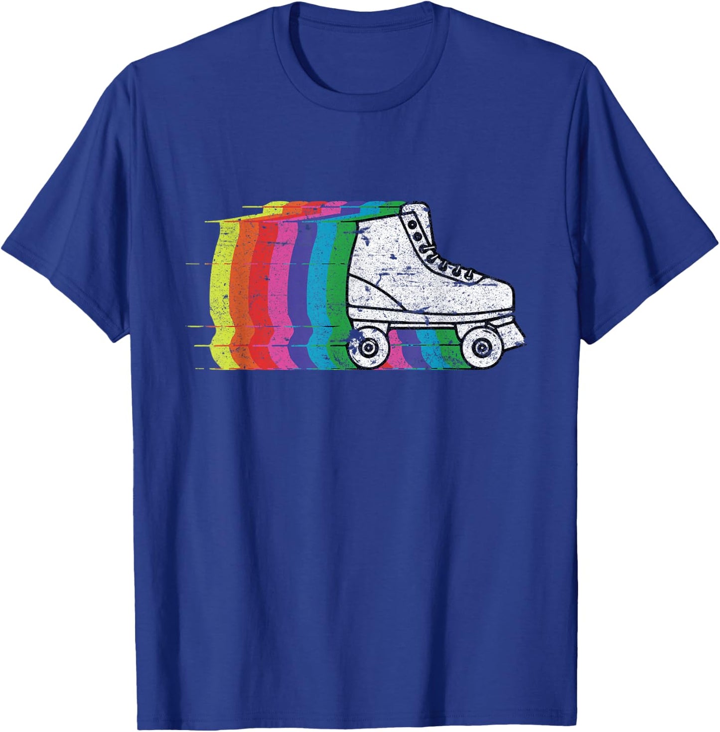 Roller Skate Skating 70s Retro Shirt Gift T-Shirt - T-Shirt | Royal