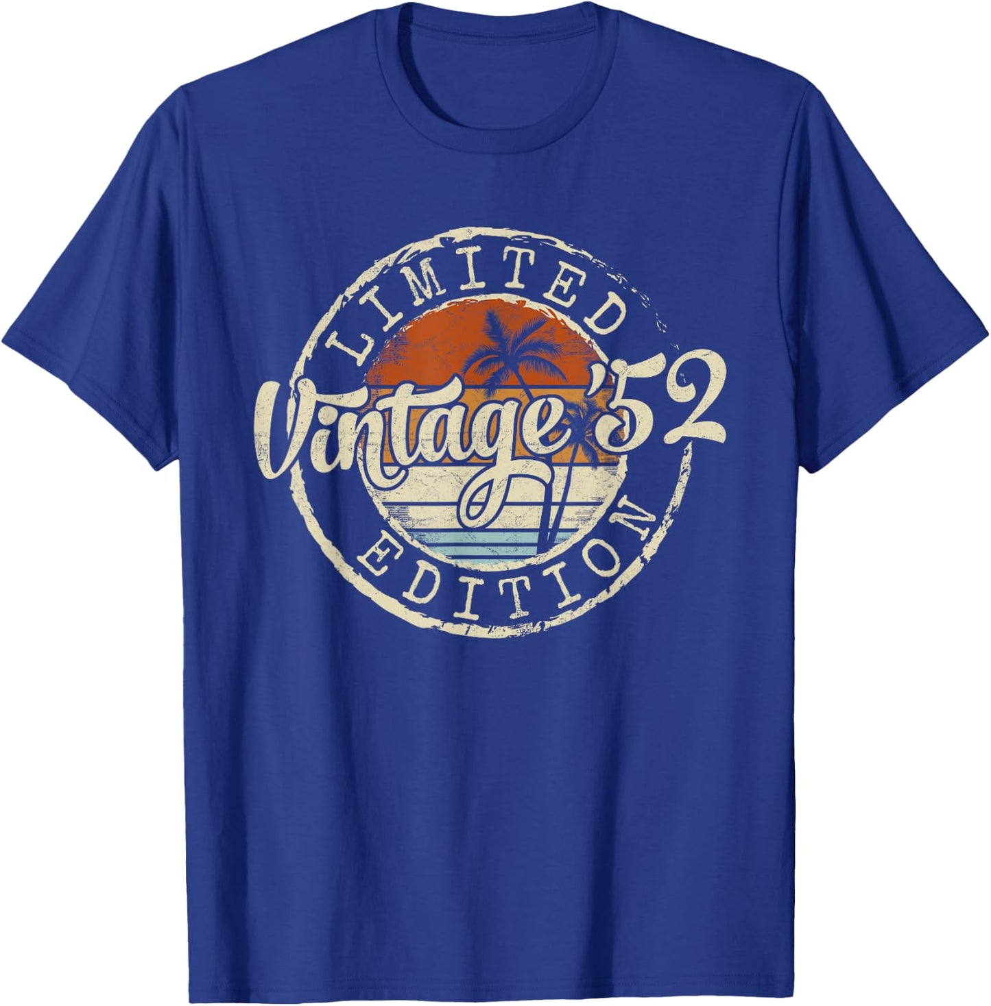Vintage 1952 73rd Birthday Gifts Women 73 Year Old T-Shirt - T-Shirt | Royal
