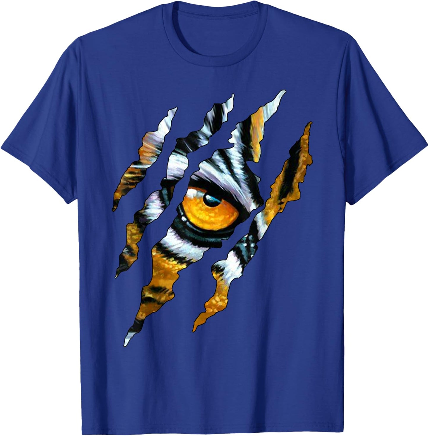 Tiger Cat Eye Claw Silhouette T-Shirt - T-Shirt | Royal