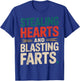 Funny Valentine's Day Stealing Hearts And Blasting Farts T-Shirt - T-Shirt | Royal