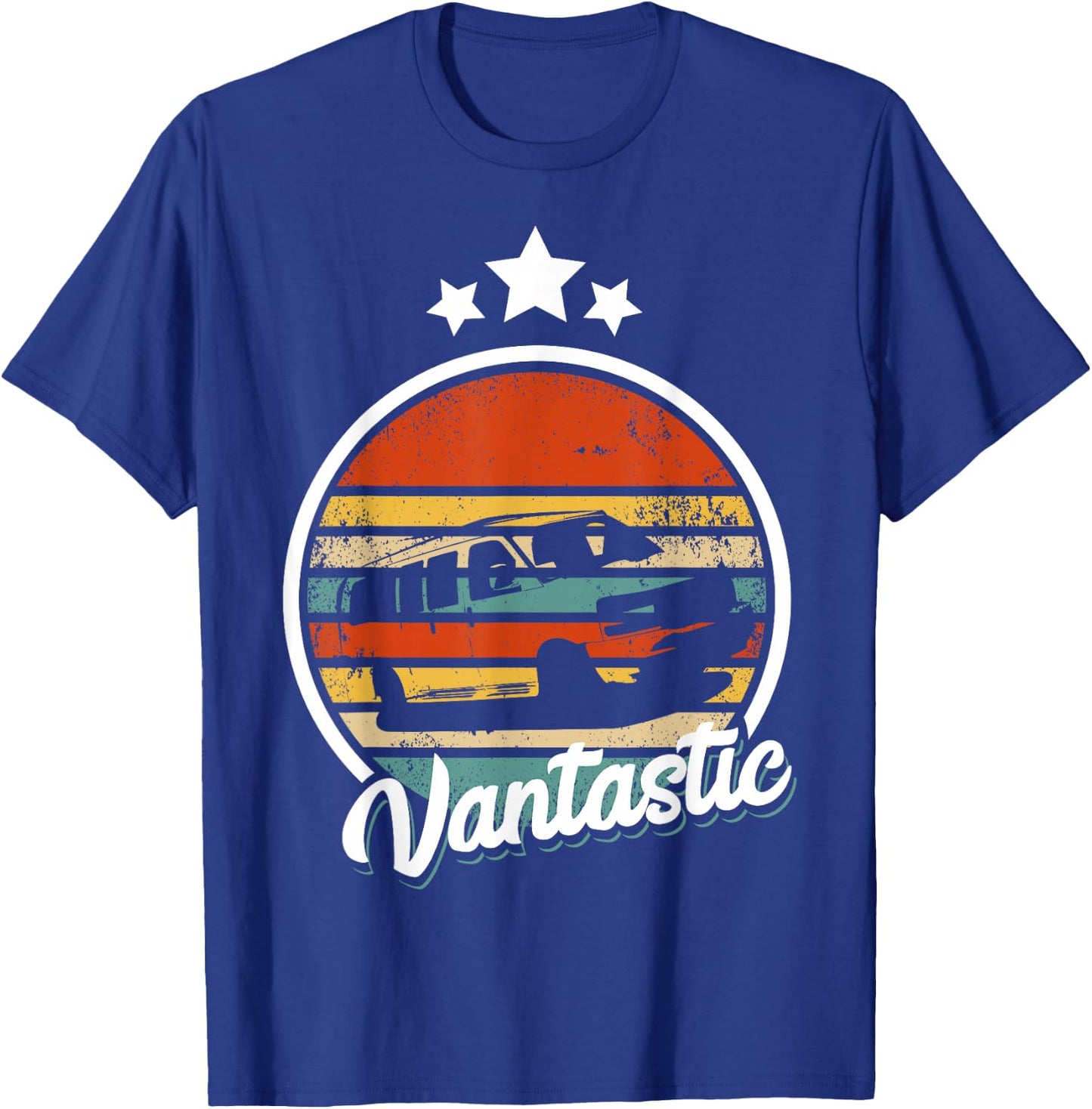 Retro Camper Van Life Vantastic - Vintage Vanlife T-Shirt - T-Shirt | Royal