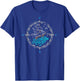 Sailing Boat Ship Compass Rose Nautical T-Shirt - T-Shirt | Royal