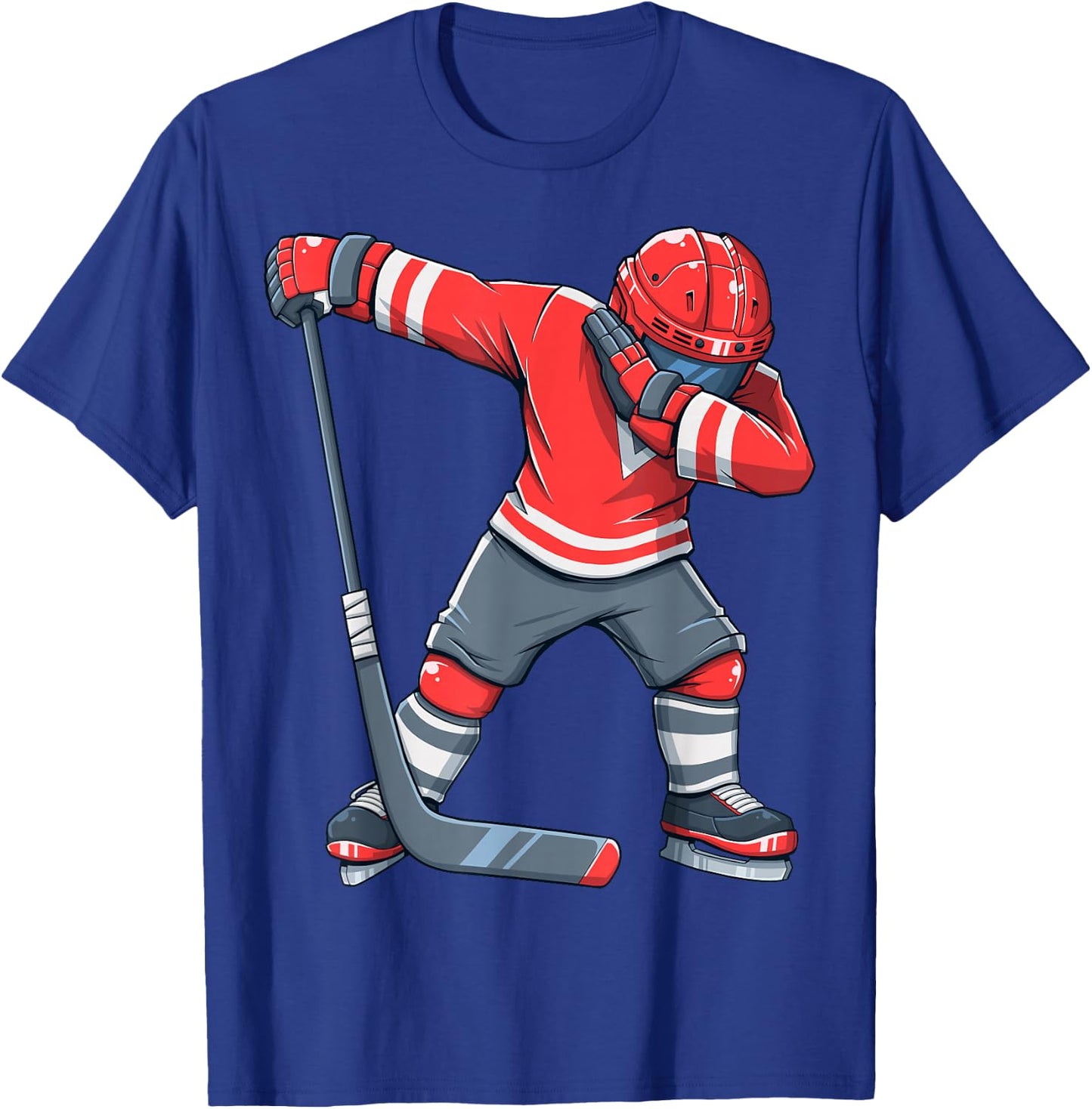 Funny Boy Kid Ice Hockey Dab Apparel Dabbing Player Youth T-Shirt - T-Shirt | Royal