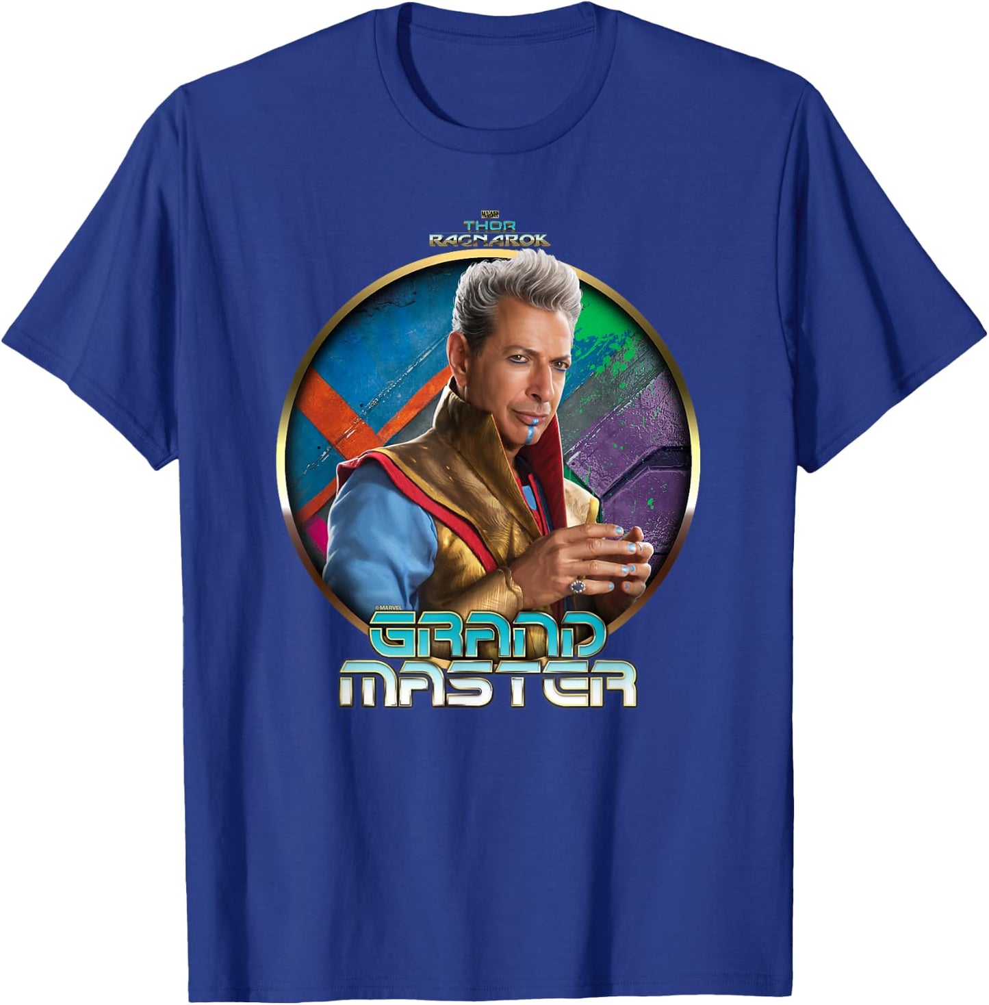 Marvel Thor Ragnarok The Grandmaster Profile Badge T-Shirt - T-Shirt | Royal