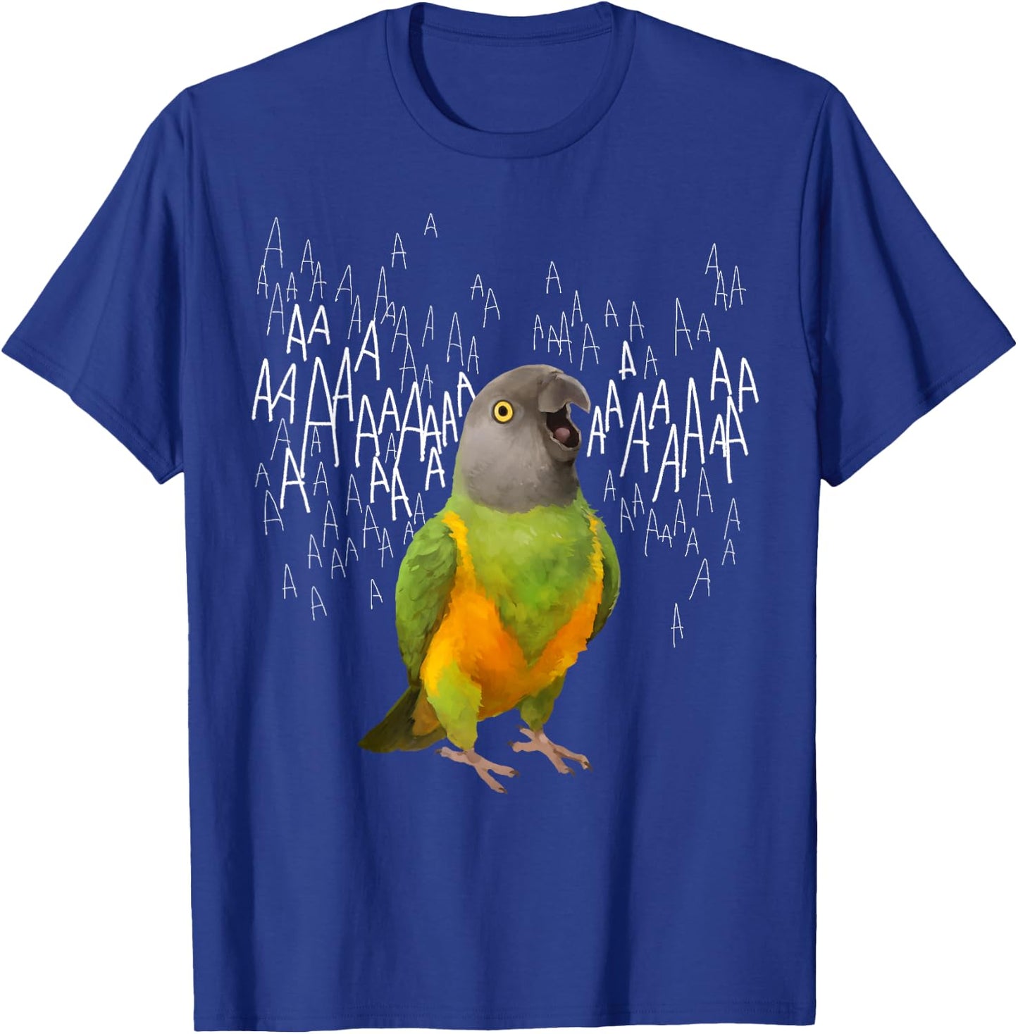 Screaming Senegal Parrot T-Shirt - T-Shirt | Royal