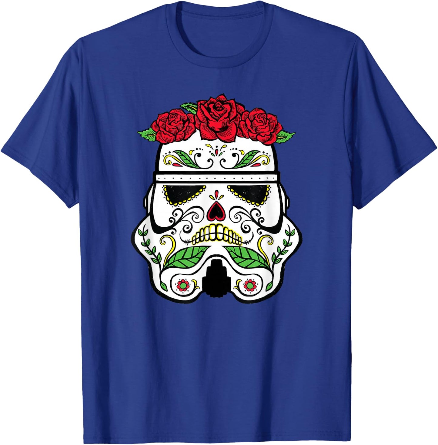 Star Wars Stormtrooper Roses Sugar Skull T-Shirt - T-Shirt | Royal