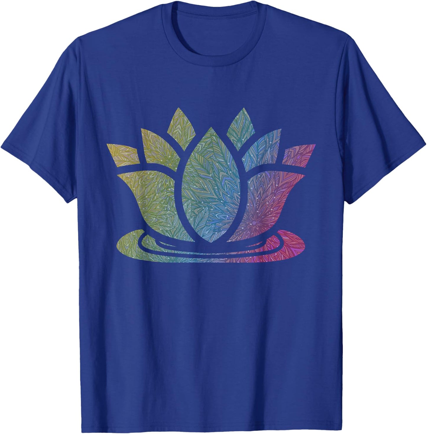 Lotus Flower Yoga Meditation Namaste Cute Gift T-Shirt - T-Shirt | Royal