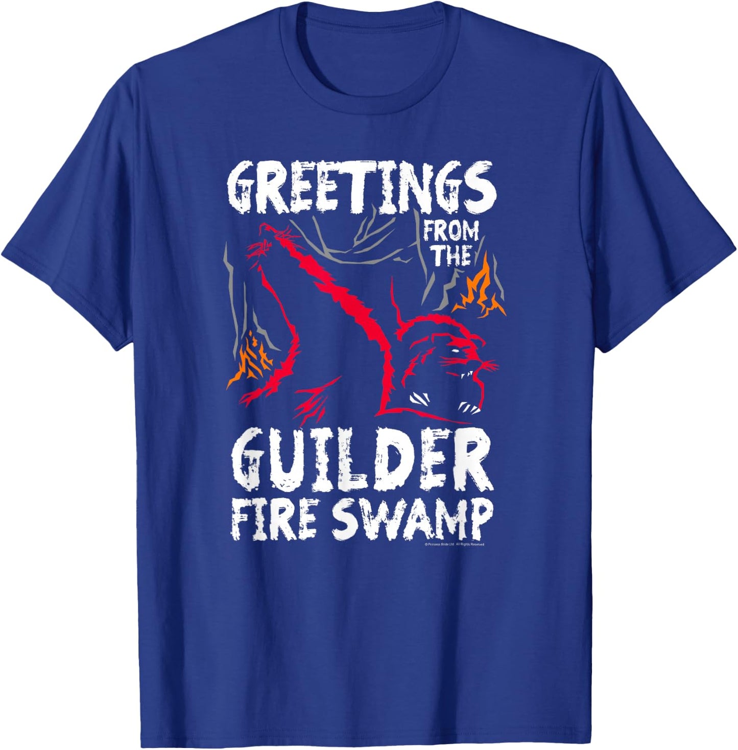 The Princess Bride Greetings from the Guilder Fire Swamp T-Shirt - T-Shirt | Royal