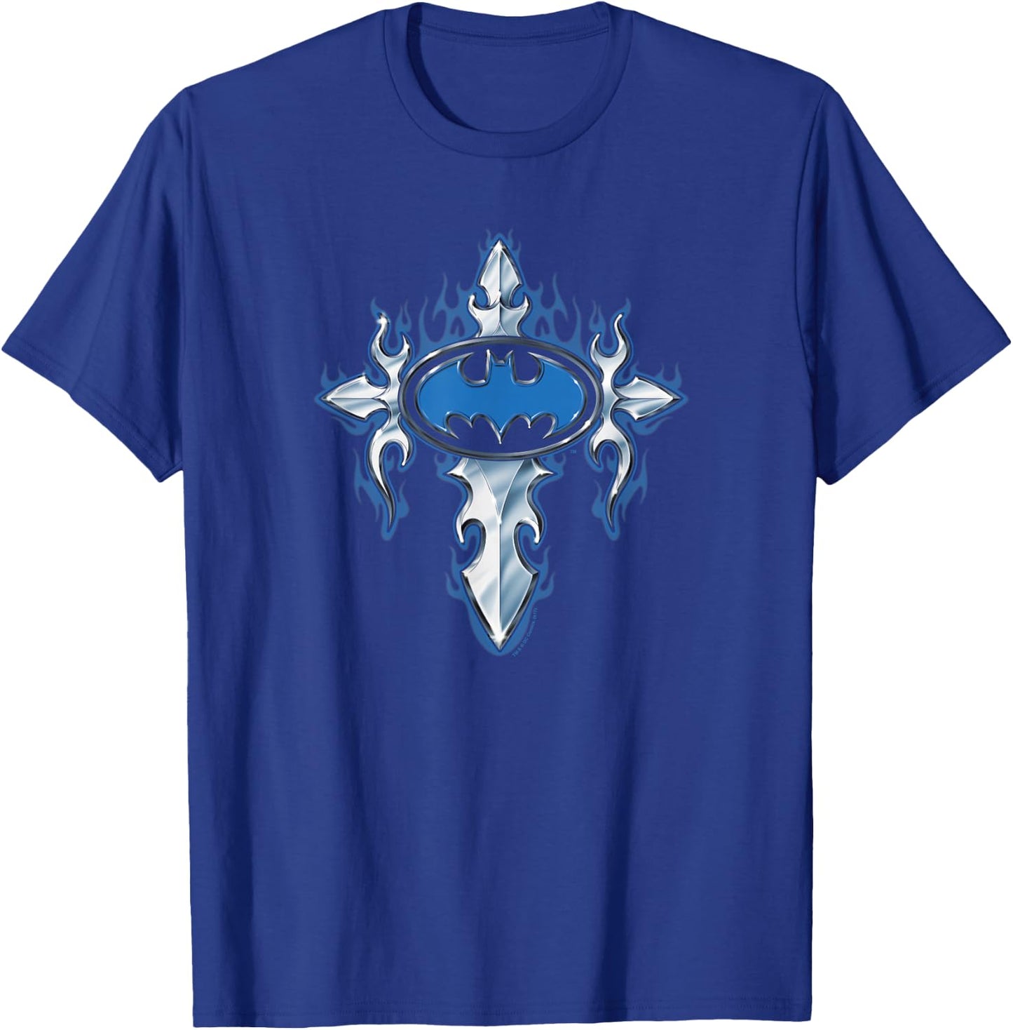Batman Gothic Steel Logo T Shirt T-Shirt - T-Shirt | Royal