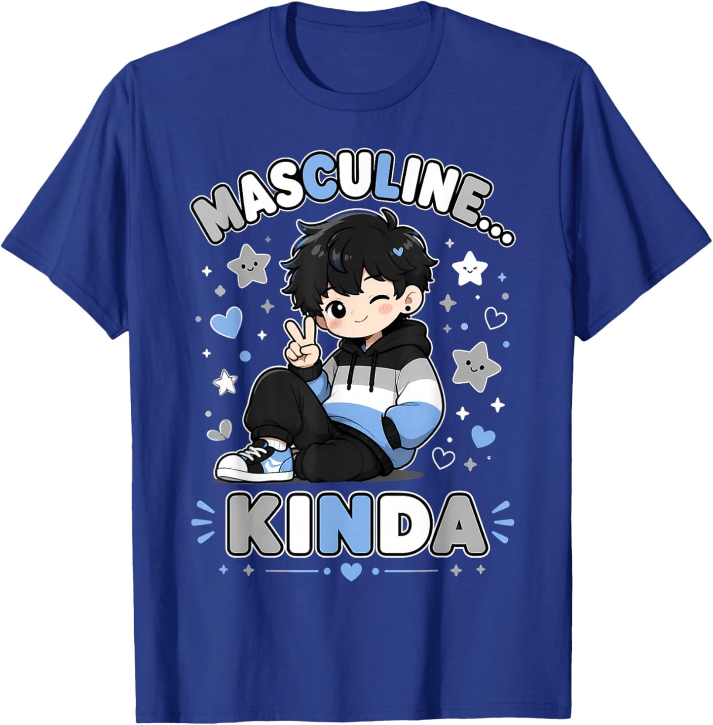 Funny Demiboy T-Shirt - T-Shirt | Royal