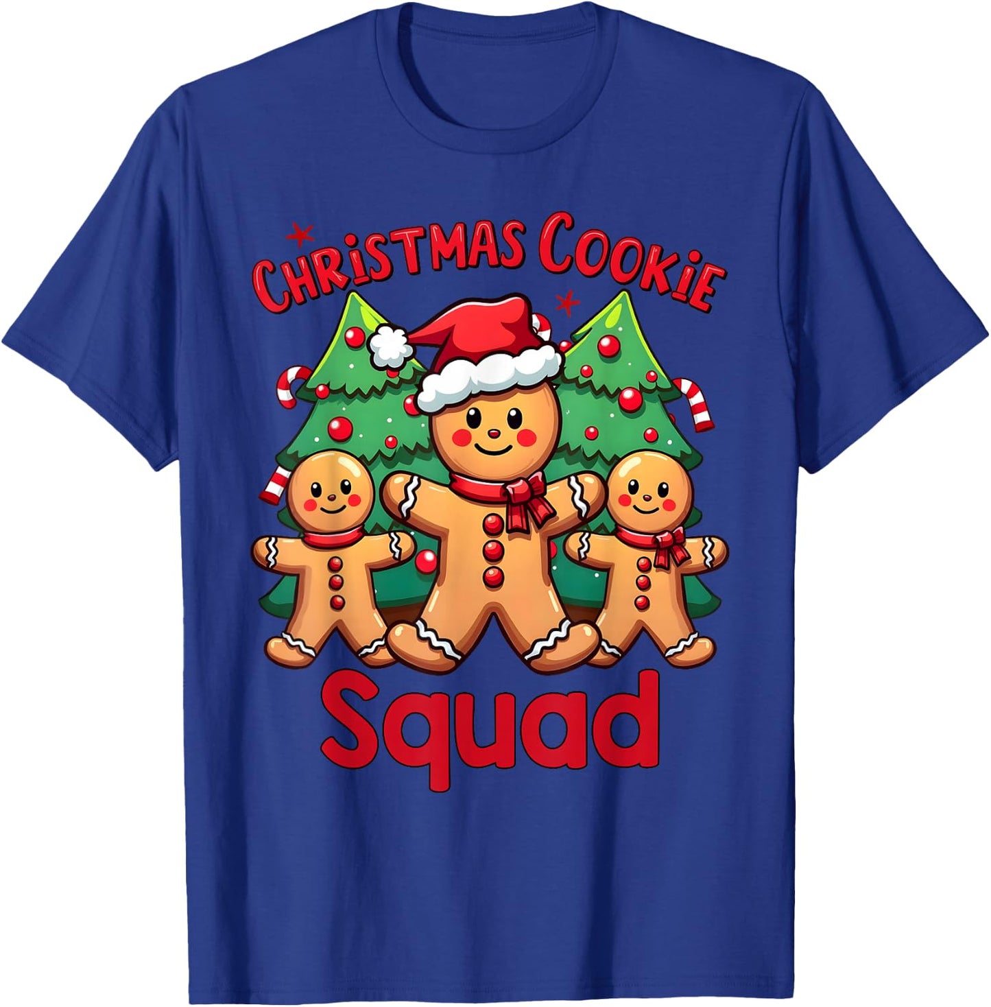 Christmas Cookie Squad Festive Gingerbread Holiday Matching T-Shirt - T-Shirt | Royal