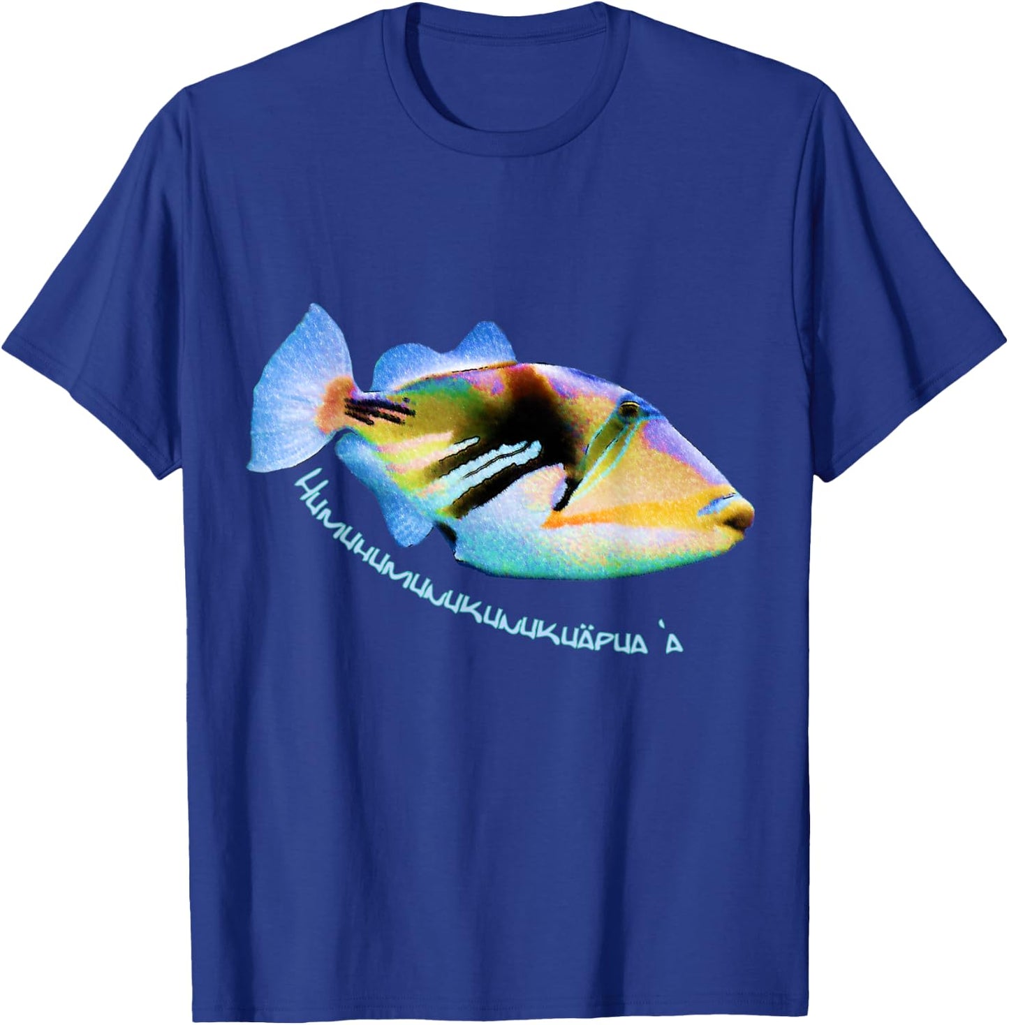 Hawaiian Triggerfish Hawaii T-Shirt - T-Shirt | Royal